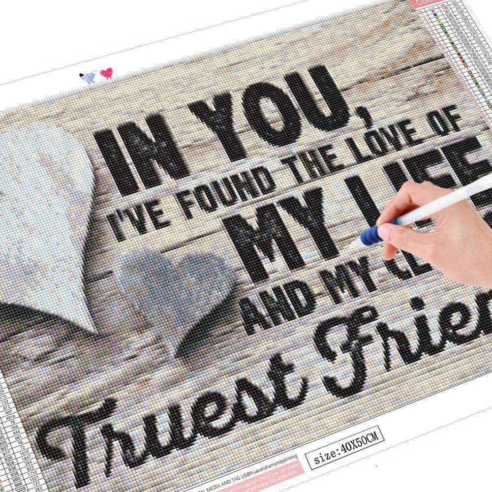 Diamond Painting 5D Love Letter Diamond Art Embroidery Landscape Home Decoration 20X30CM