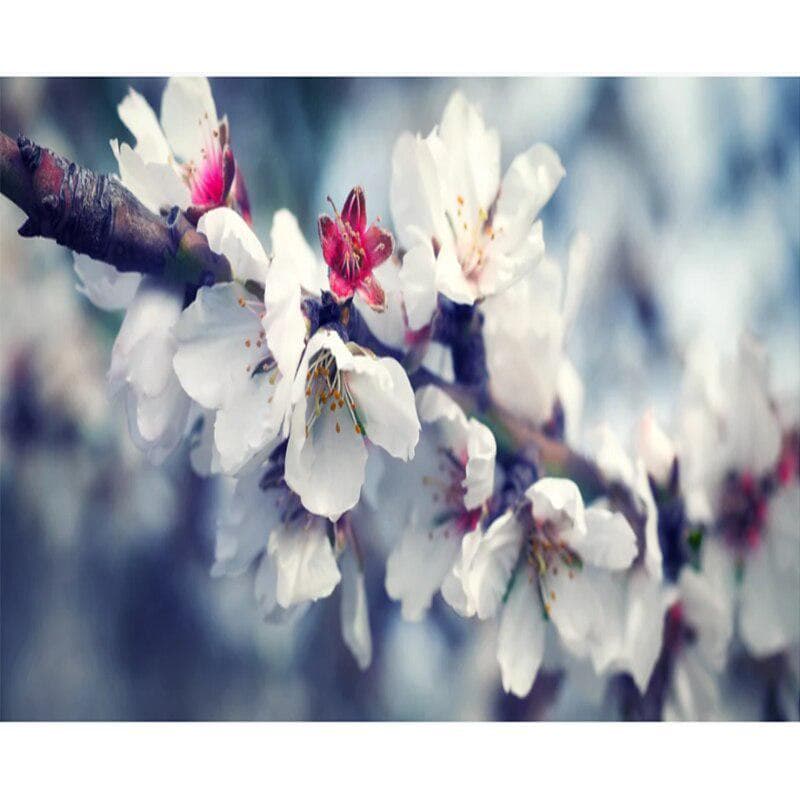 Diamond Painting Free Cross Stitch Mosaic Embroidery Cross Stitch Pear Blossom Picture Home Decor 20X30CM