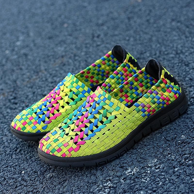 Summer Women Sneakers Comfort Casual Nurse Plus Size Flats Loafers Soft Beach Walking Sports Shoes Lightweight Slip On EU: 41