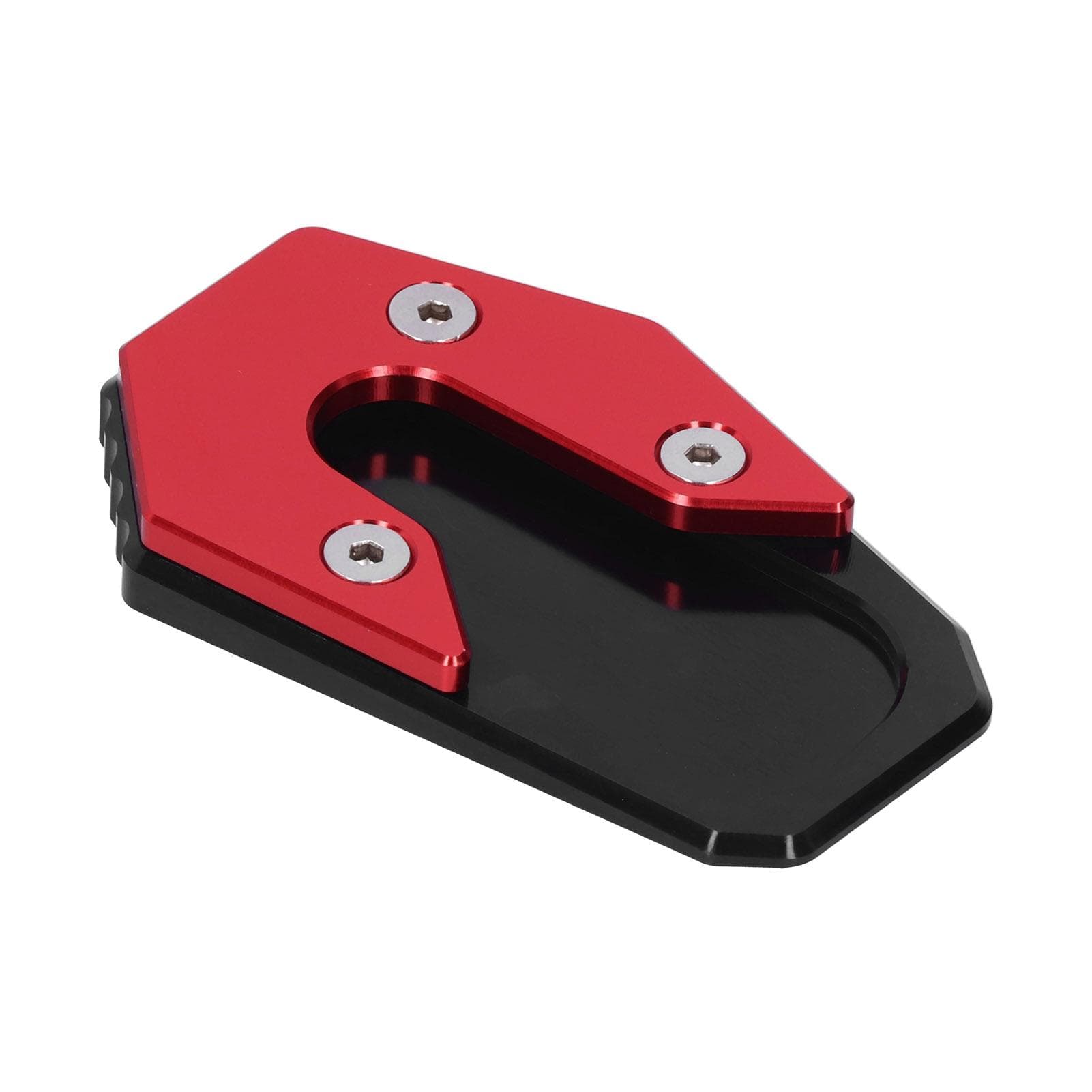 Motorcycle Side Stand Base Extension Enlarger AntiSlip Kickstand Fit for R1200RT 20142018(Titanium ) red