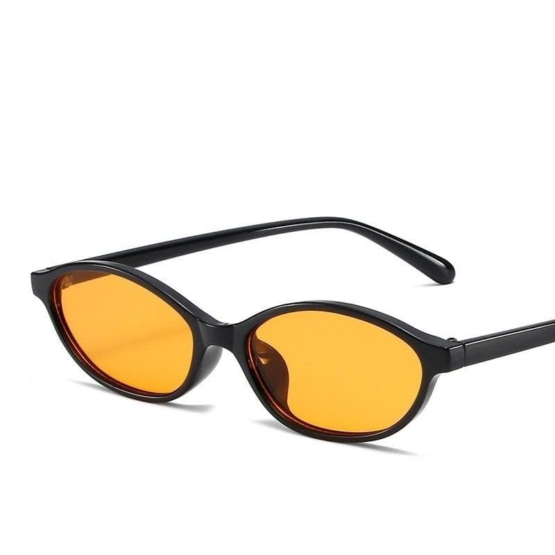 1pc Women's Oval Frame Fashion Glasses Sleek Black Decorative Eyewear for Casual Wear Gift