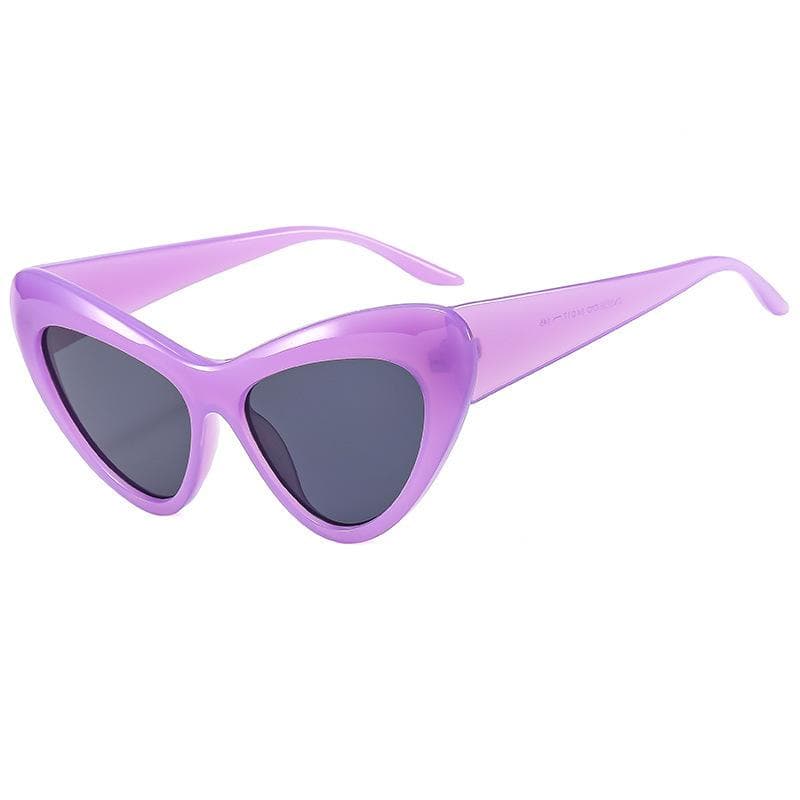 Fashion women cat eye sunglasses UV400 protection trendy street style personality photo accessory Other