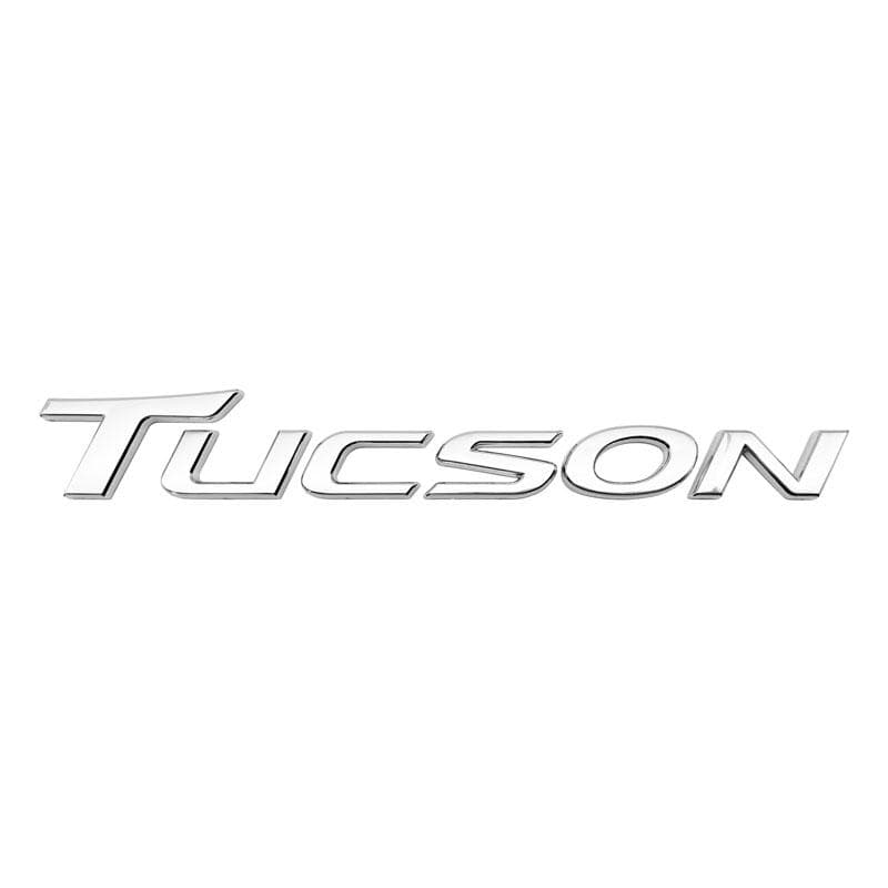 3d ABS Chrome Black Logo Tucson Emblem Letters Nameplate Decal Car Trunk Badge For Tucson Sticker Accessories