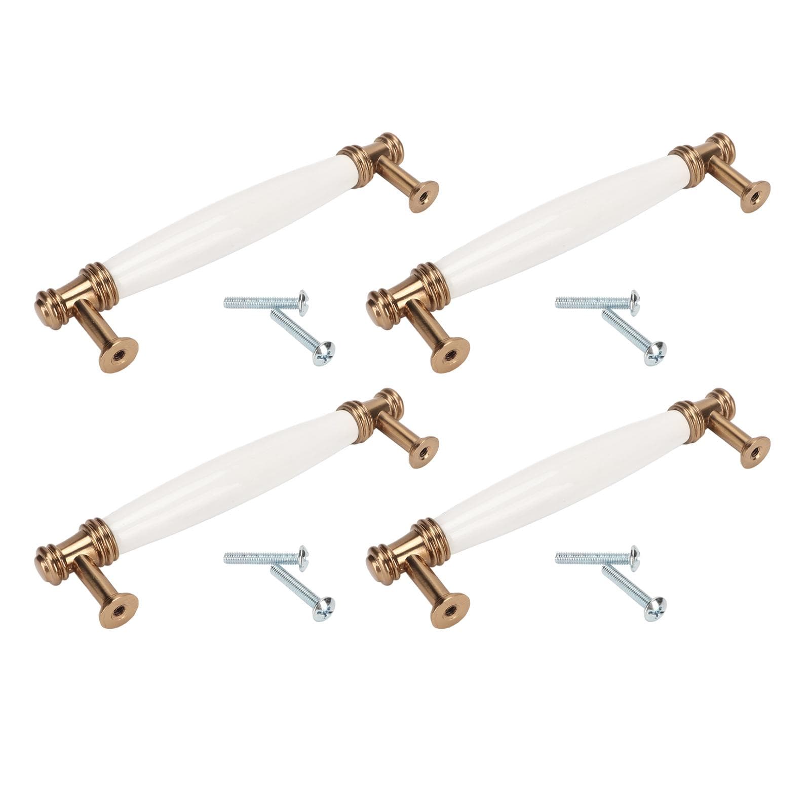 4 Sets Antique Cabinet Pull Retro American Style Zinc Alloy Ergonomic Vintage Drawer Handle for