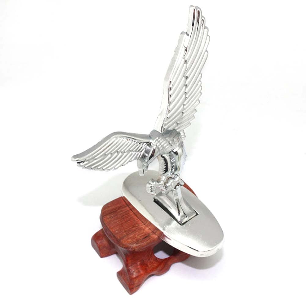 3D Emblem Car Logo Front Hood Ornament Car Cover Chrome Eagle Badge for Auto Car