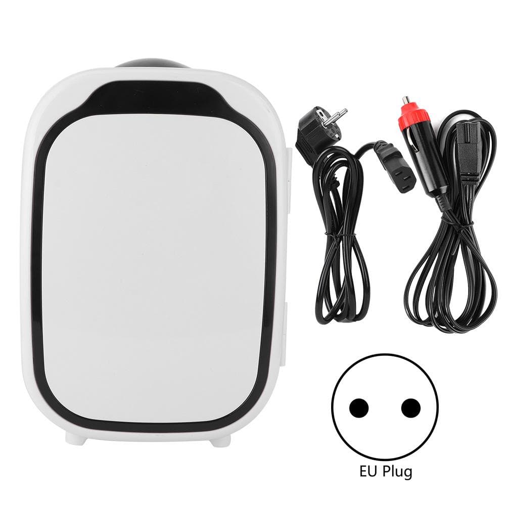 6L Mini Portable Car Refrigerator Electric Fridge Cooler Warmer for Makeup Foods MedicationEU Plug