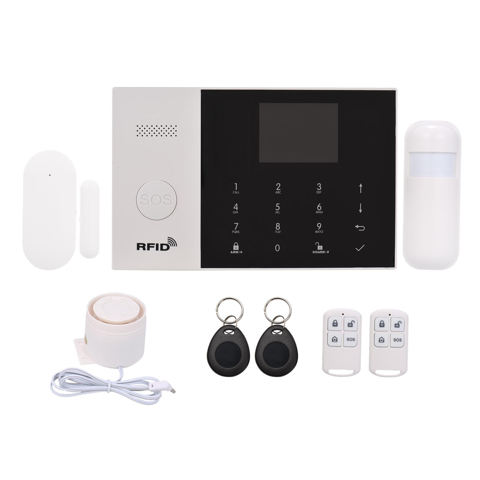 Smart Home Burglar Security Alarm System Tuya 433MHz Wireless WiFi + GSM + GPRS 3G SMS Auto-dial