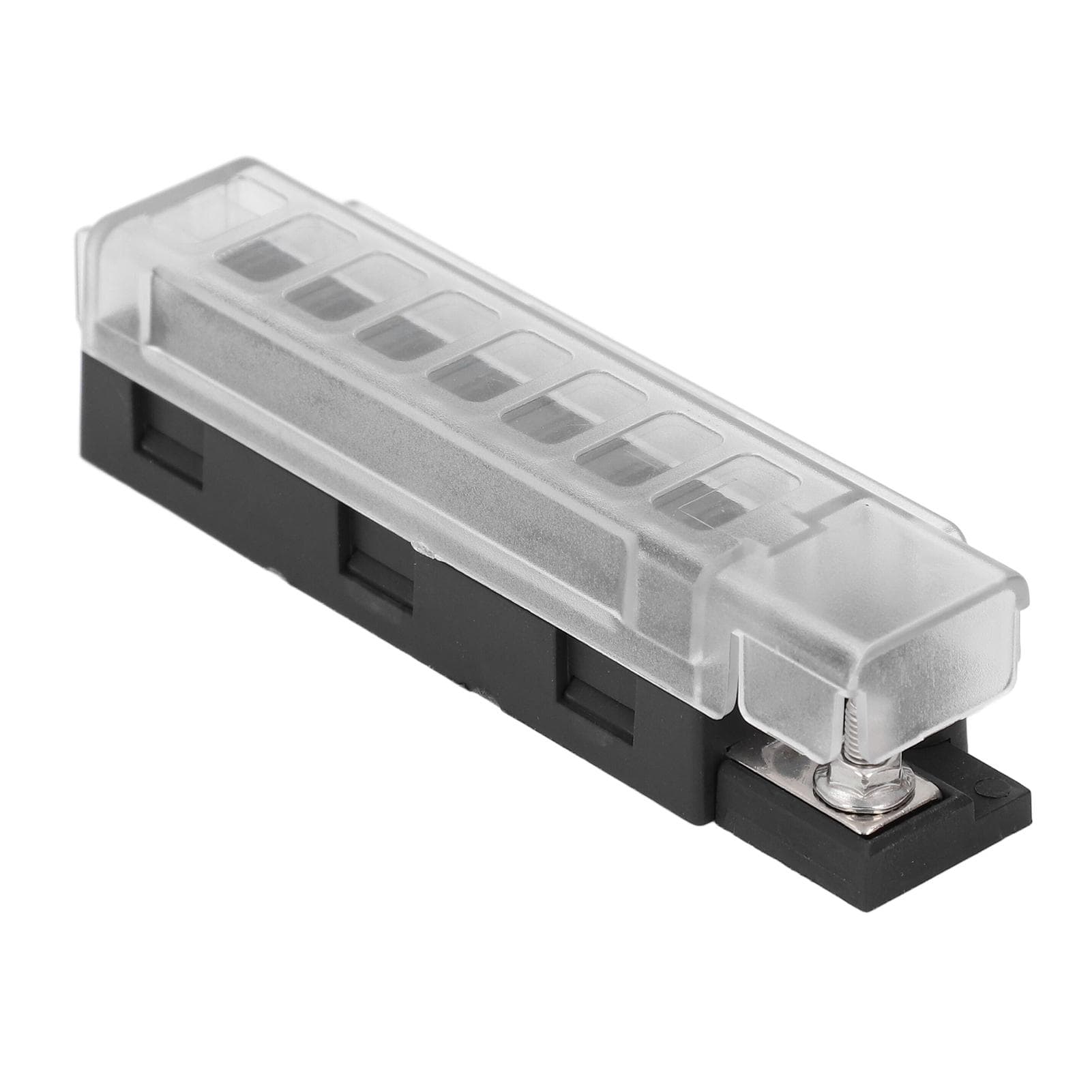 1 in 8 Out Blade Fuse Box Compact Transparent Cover ATO ATC 8 Way Blade Fuse Block Holder 32VDC