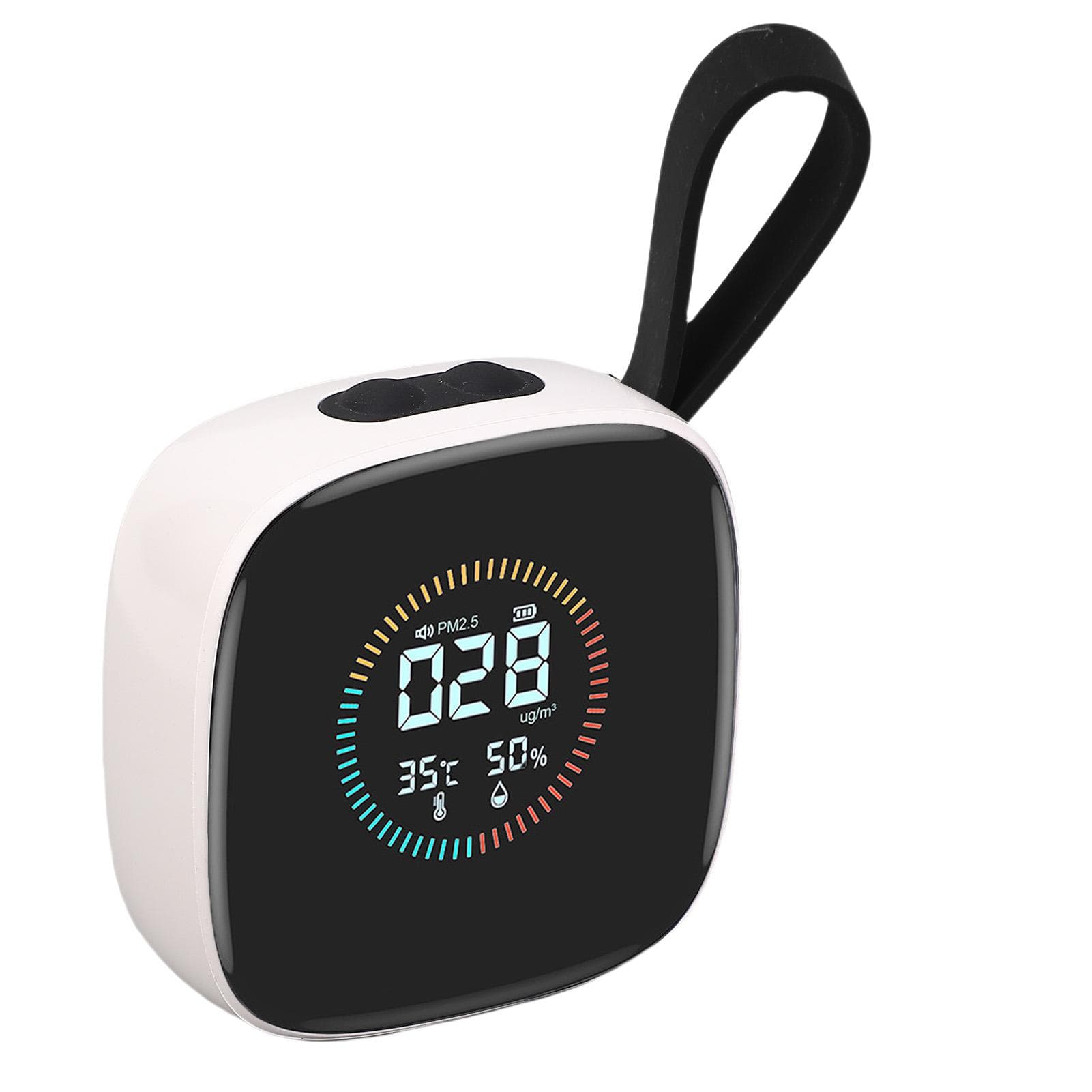 Air Quality Tester PM2.5 Temperature Humidity LCD Display Air Quality Meter for Home Hotel Office