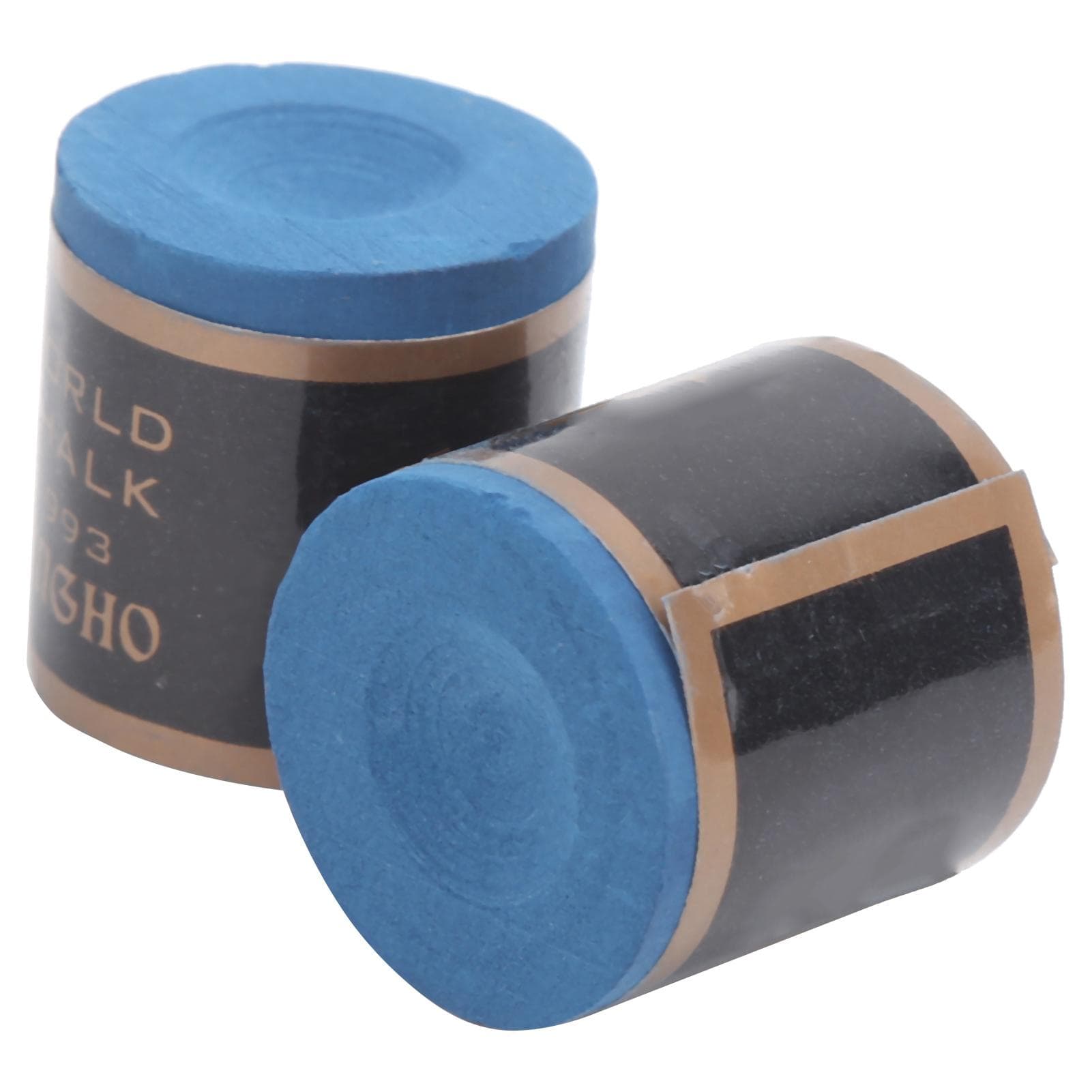 2Pcs Billiard Cue Tips Chalk NoSlip Pool Table Stick Chalk Billiard Accessories(Blue )