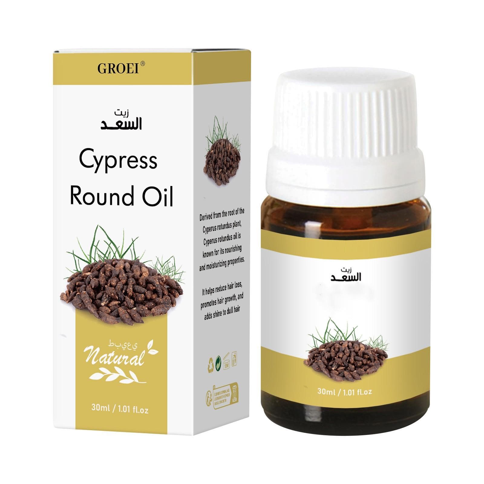 Cyperus Rotundus Oil For Hair Removal, Natural Cyprus Oil, Reduces Hair Growth, Soothes Skin, Ideal For Men & Women, 30ml One Size