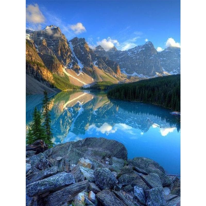 Diamond Painting DIY Diamond Embroidery Of Rhinestone Landscape Waterfall Mountain Gift 20X30CM