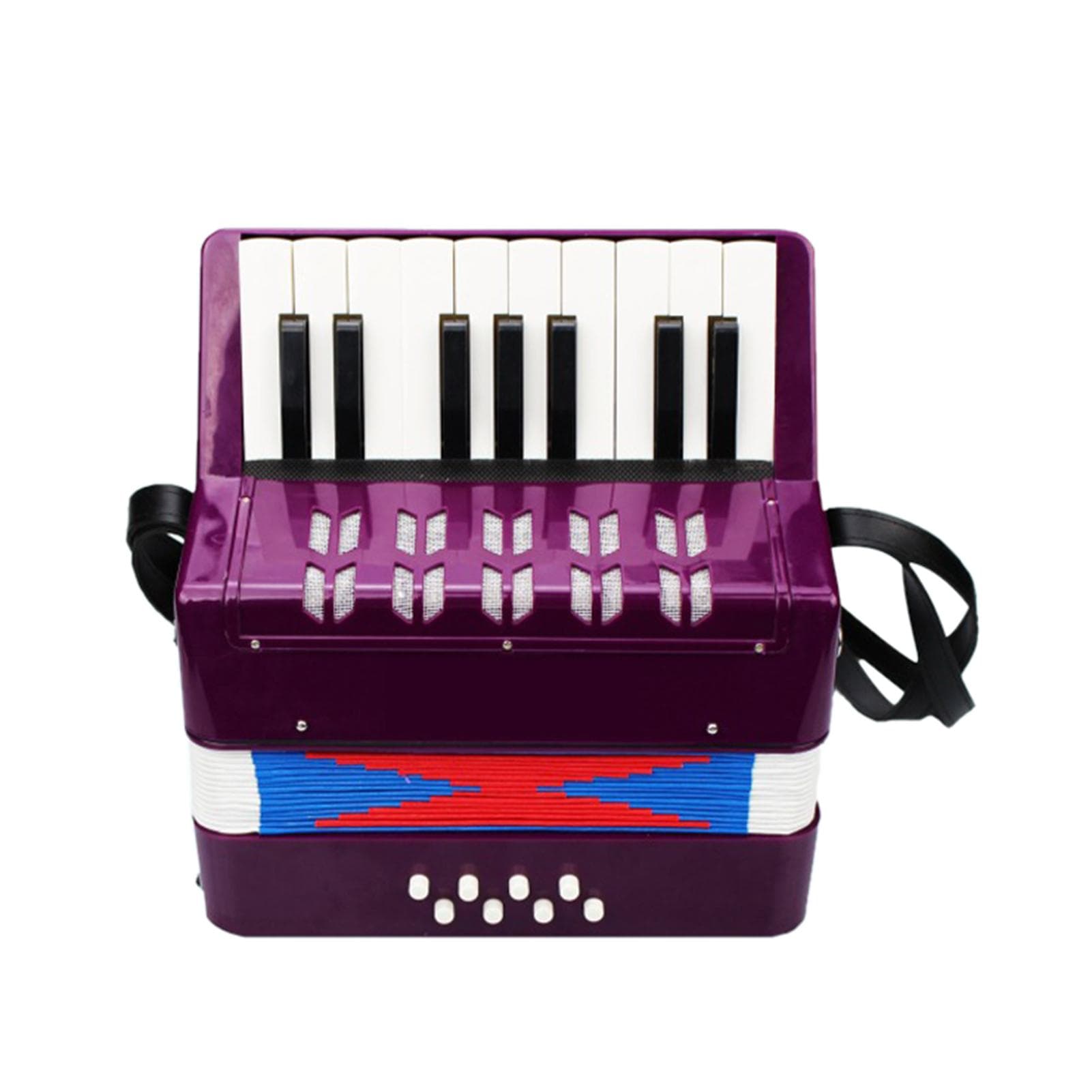 Kids Children Accordion 17-Key 8 Bass Mini Small Accordion Educational Musical Instrument for purple