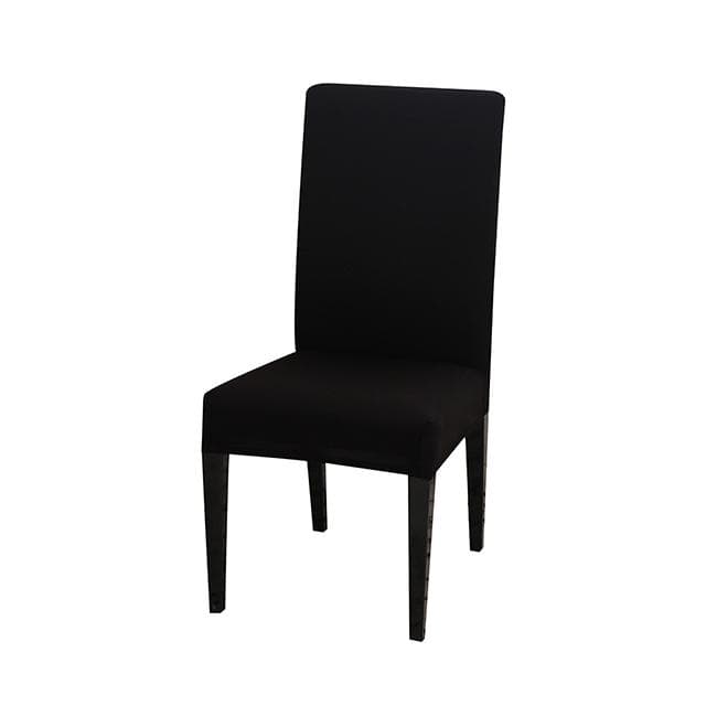24 Color Chair Cover Spandex Stretch Elastic Slipcovers Solid Color Chair Covers For Dining Room Kitchen Wedding Banquet Hotel universal sizes black