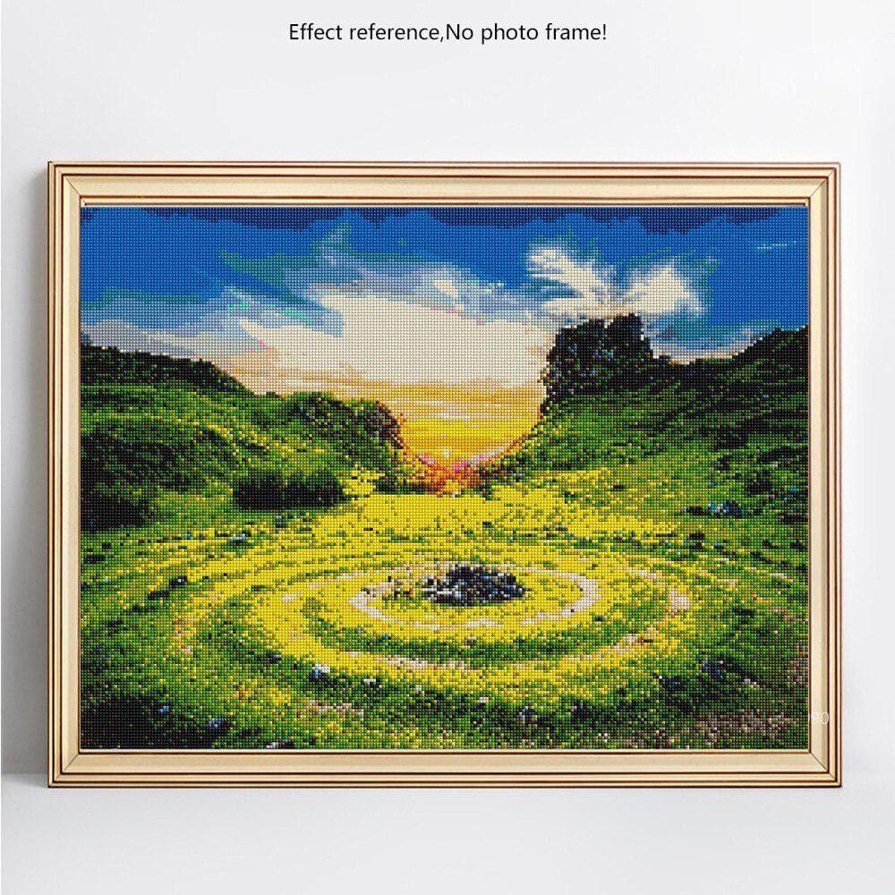 5d Diamond Mosaic Scenic Pictures With Rhinestones Full Drill Diamond Painting 20X30