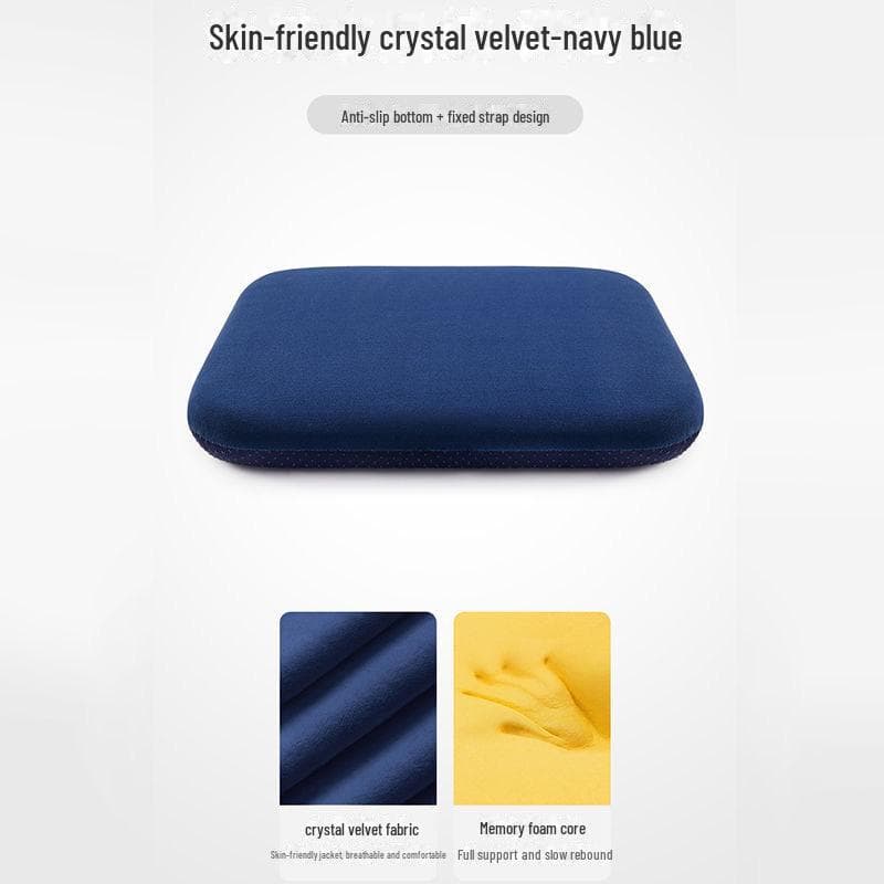 Breathable Ice Silk Memory Foam Seat Cushion for Long Sitting 35x35x3.5 cm