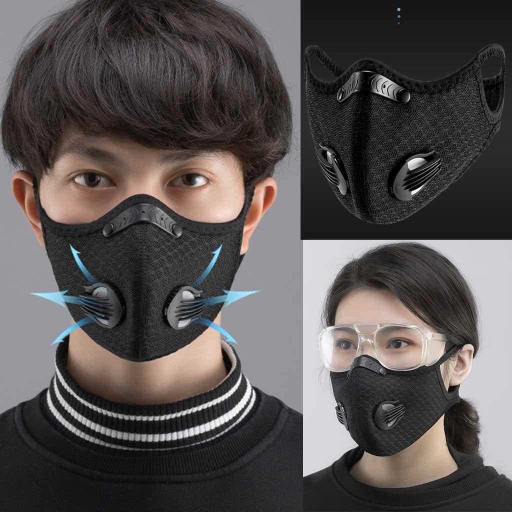 Global KF94 Pro PM2.5 Anti Pollution N95 Mask PM2.5 Air Dust Face Masks Washable and Reusable Mouth Cover black