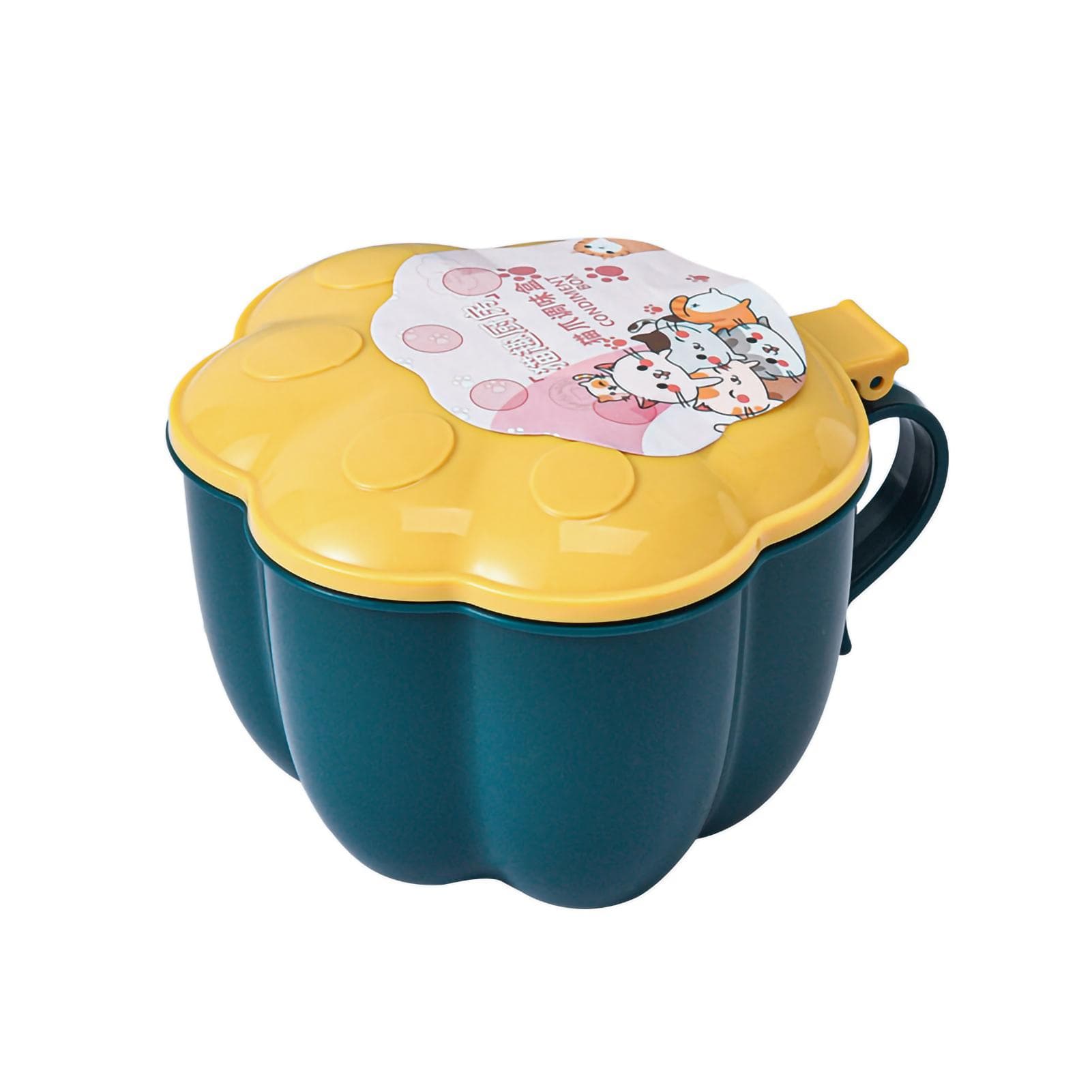 Seasoning Box Cat Pad Detachable Condiment Dispenser 4 Grids Pressing Lid Spice Storage Container dark blue