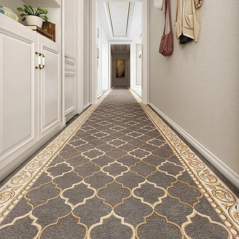 Custom Made Long Hallway Carpets European Stairs Corridor Carpet Wedding Hotel Carpet Area Rugs Runners Flower Non-slip Floor 80x200cm