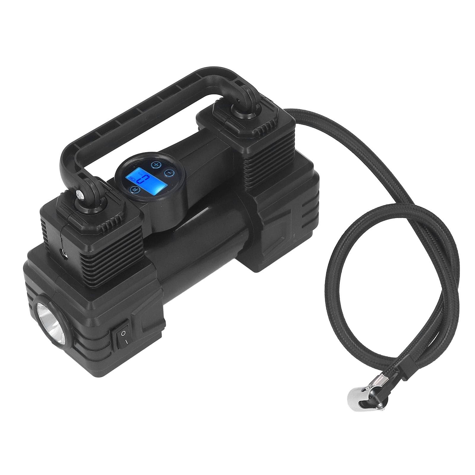 12V Air Compressor Heavy Duty Pump 120PSI Portable Tire Inflator with LED Light for Cars RVs Balls