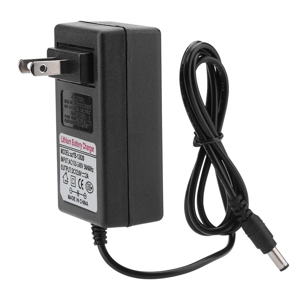 DC 12.6V 2A Power Supply Adapter Replacement Charger for Lithium ion Battery