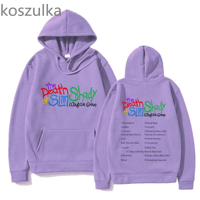 Eminem Houdini Tobey Hoodie The Death Of Slim Shady Fans Harajuku Pullover Tops Sweatshirt Autumn Wint Unisex Fashion Streetwear XS