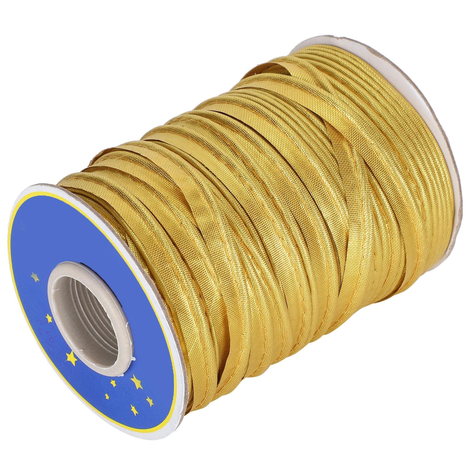 70yd Crafts Edging Braid Piping Bias Tape Trims 1cm Width for Sewing Seaming Binding StitchingGold gold