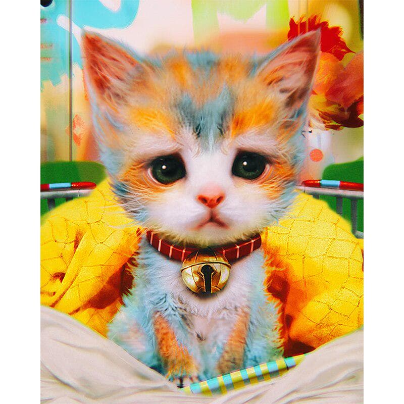 Diamond Painting Cute Cartoon Cat Cross Stitch Home Decoration Diamond Embroidery 20X30CM