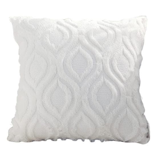 Throw Pillow Cover Easy to Replace Decoration Anti-Tear Portable Elegant Appearance Pillow Case Bedroom Decor 45x45cm white