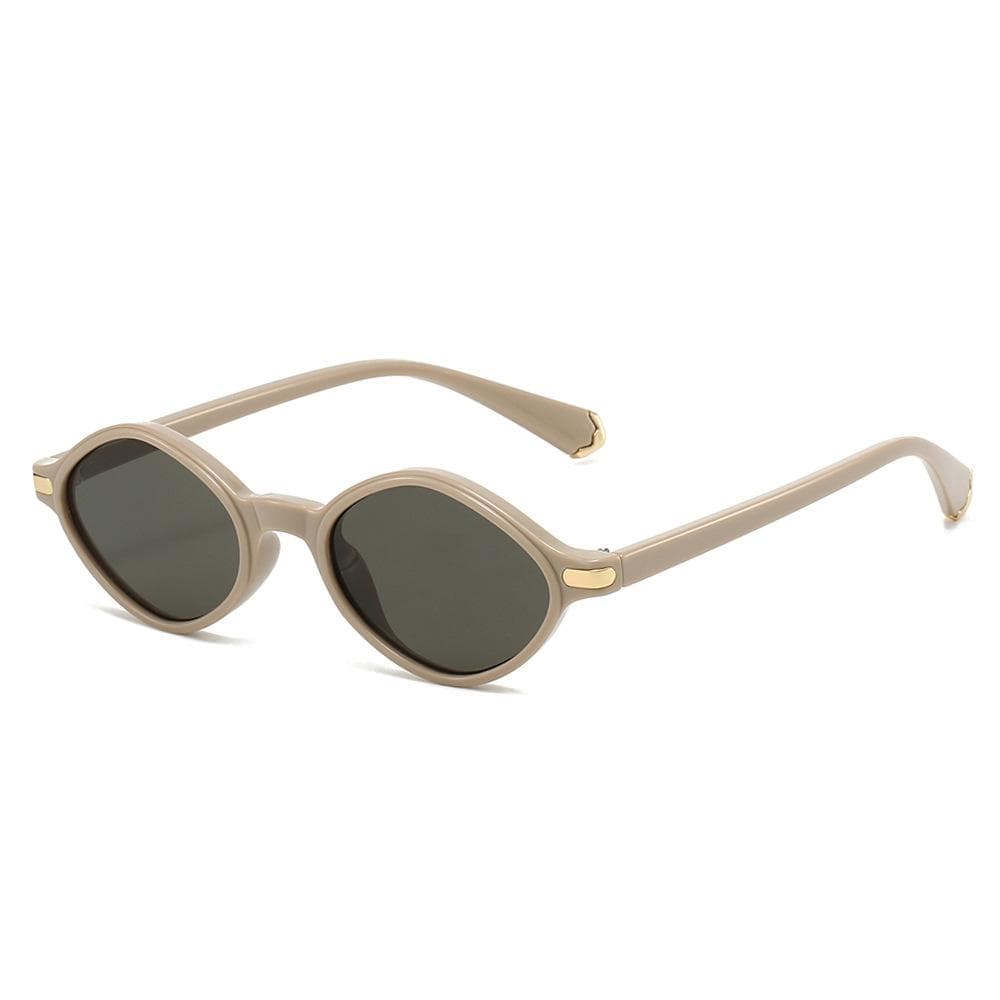 Small Frame Vintage Rhombus Sunglasses Women Men Luxury Designer Punk Rivet UV400 Outdoor Shades