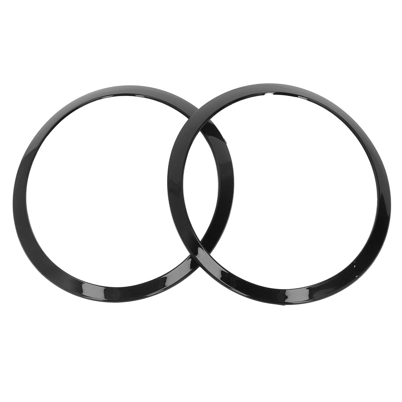 Pair Headlight Trim Ring Glossy Black Left Right 51137149905 Replacement for Cooper Clubman R55