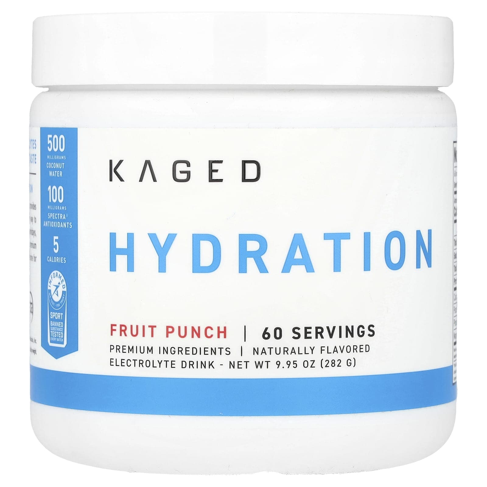 Kaged, Hydrated, Fruit Punch, 9.95 oz (282 g)