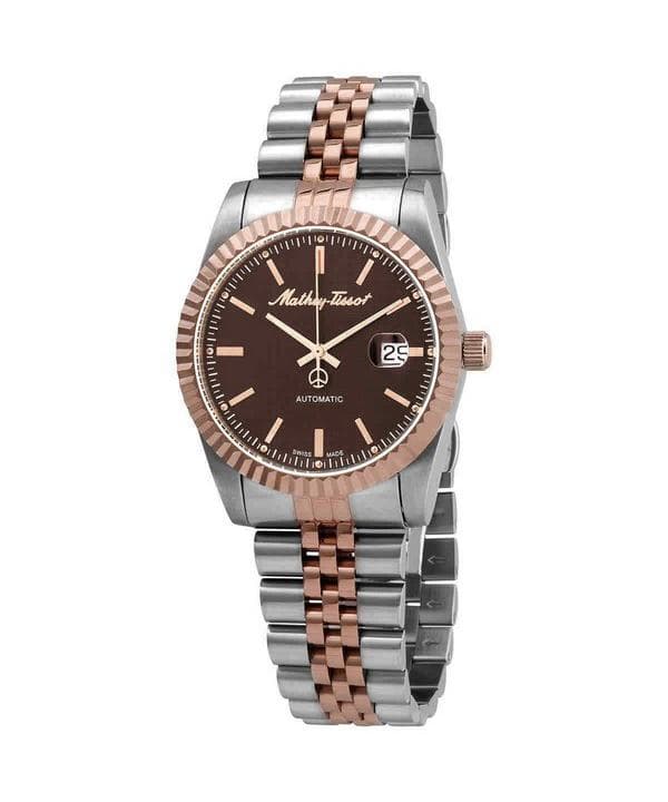 Mathey-Tissot Mathy III Automatic Two Tone Stainless Steel Brown Dial H1810ATRN Men's Watch brown