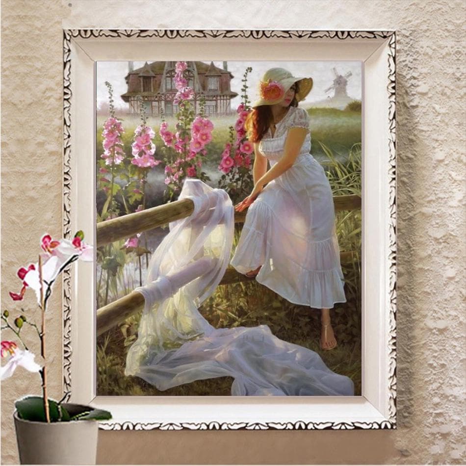 5D DIY Diamond Painting Cross stitch Kits Full Square Drill Home Decor Display Rhinestone Picture Diamond Embroidery Full Square 20X30CM