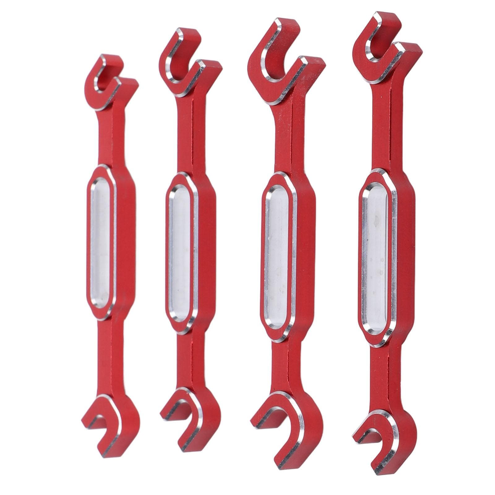 4PCS RC Turnbuckle Wrench 3.0 3.2 3.5 3.7 4.0 5.0 5.5 6.0mm Aluminum Alloy Turnbuckle Nut Ball red