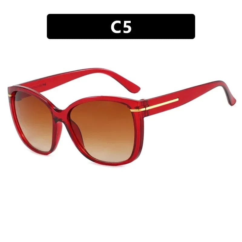 Neutral Fashion Large Frame Sunglasses Retro UV400 Protection for Outdoor Driving Travel Sun Glasses