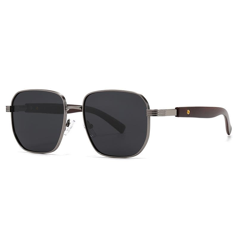 New Fashion Men Driving Sunglasses Retro Spring Leg UV400 Metal Rectangular Outdoor Sports Glasses Women