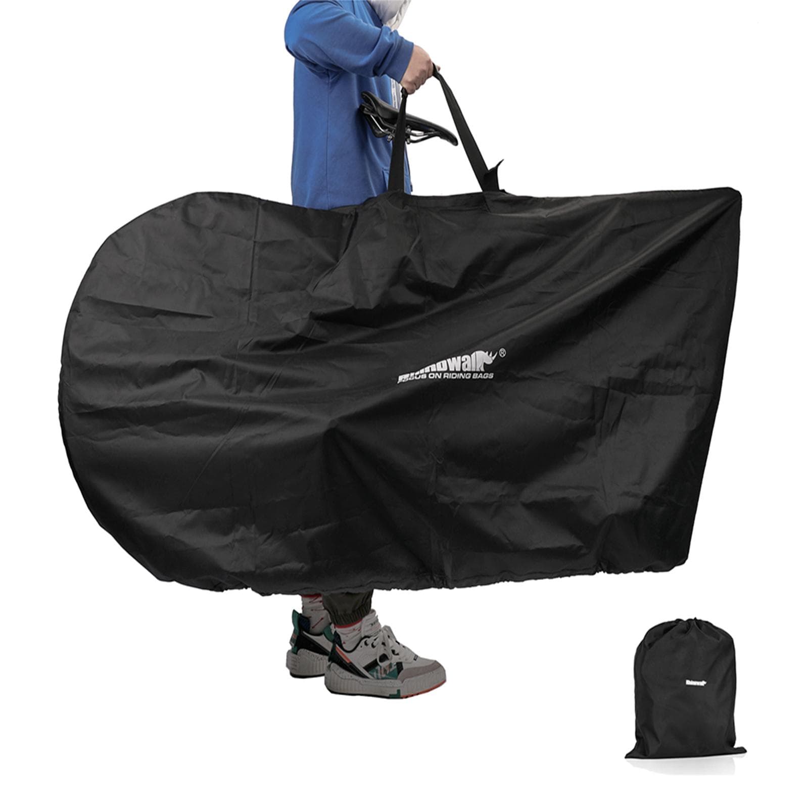Mountain Bike Carry Bag for 26-27.5 Inch Portable Cycling Bike MTB 700C Travel Bicycle Storage Bag black