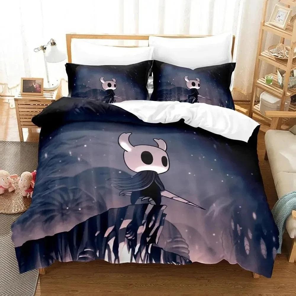 Anime Game Hollow Knight Bedding Set Duvet Cover Bed Set Quilt Cover Pillowcase Comforter king Queen Size Boys Adult Bedding Set US Full 200x230cm