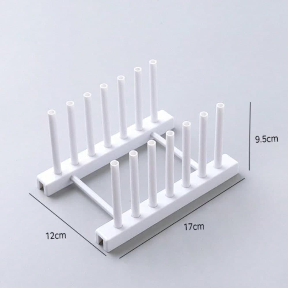 Creative Kitchen Storage Rack For Dishes And Pots, A Easy Home Organizer For Utensils That Saves Space And Drains Water white