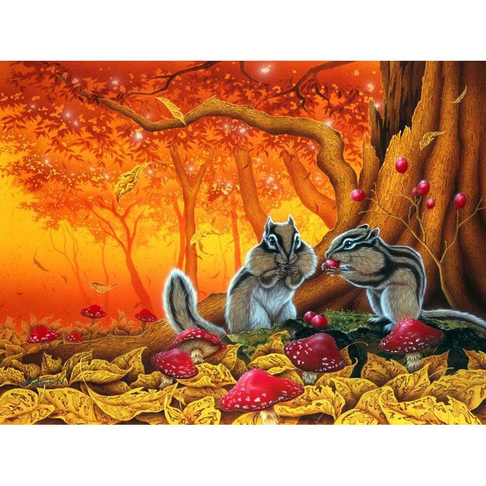 DIY Wallpaper 5d Paint with Diamond Cross Stitch Animal Decorative Needle Arts Craft 20X30CM