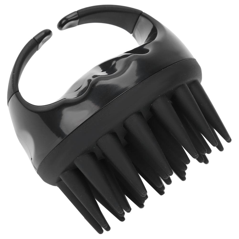 Handheld Hair Shampoo Brush Portable Head Cleaning Washing Scalp Massage CombBlack black