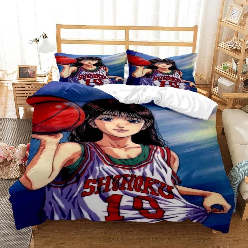 Slam Dunk Digital Print Polyester Bedding Sets Covers Boys Bed Linen Set For Teens Bedding Set Bed Comforter Set 70x133cm 2pcs