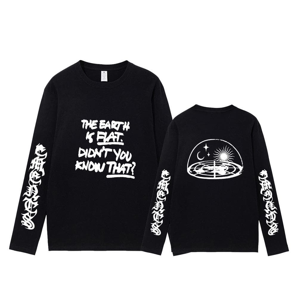 100% Cotton SUGA Long Sleeve Tee Printing Same Long-sleeved T Shirt Unisex Pullover Top XXL
