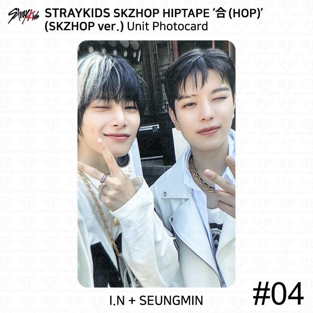 Stray Kids SKZHOP HIPTAPE HOP Accordion Official Photocard Unit Monochrome Unit #4 - Skzhop ver