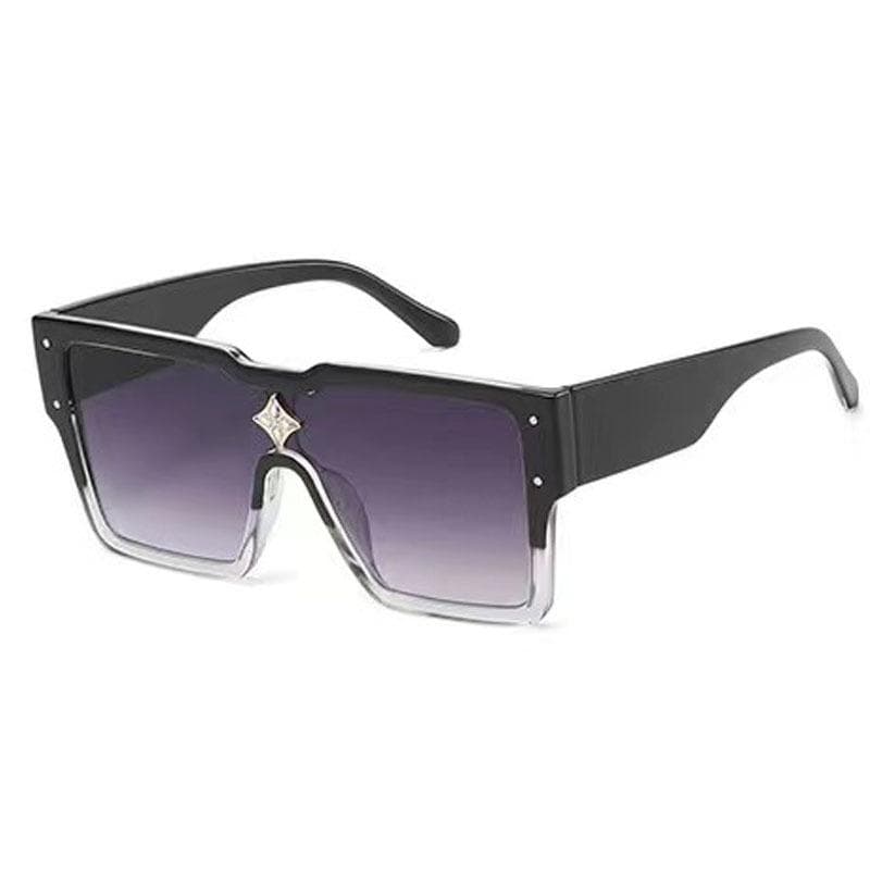Oversized Sunglasses Men Luxury Square Sun Glasses Vintage Designer Eyewear for Women and Men Fashion Brand Oculos De Sol As shown in figure