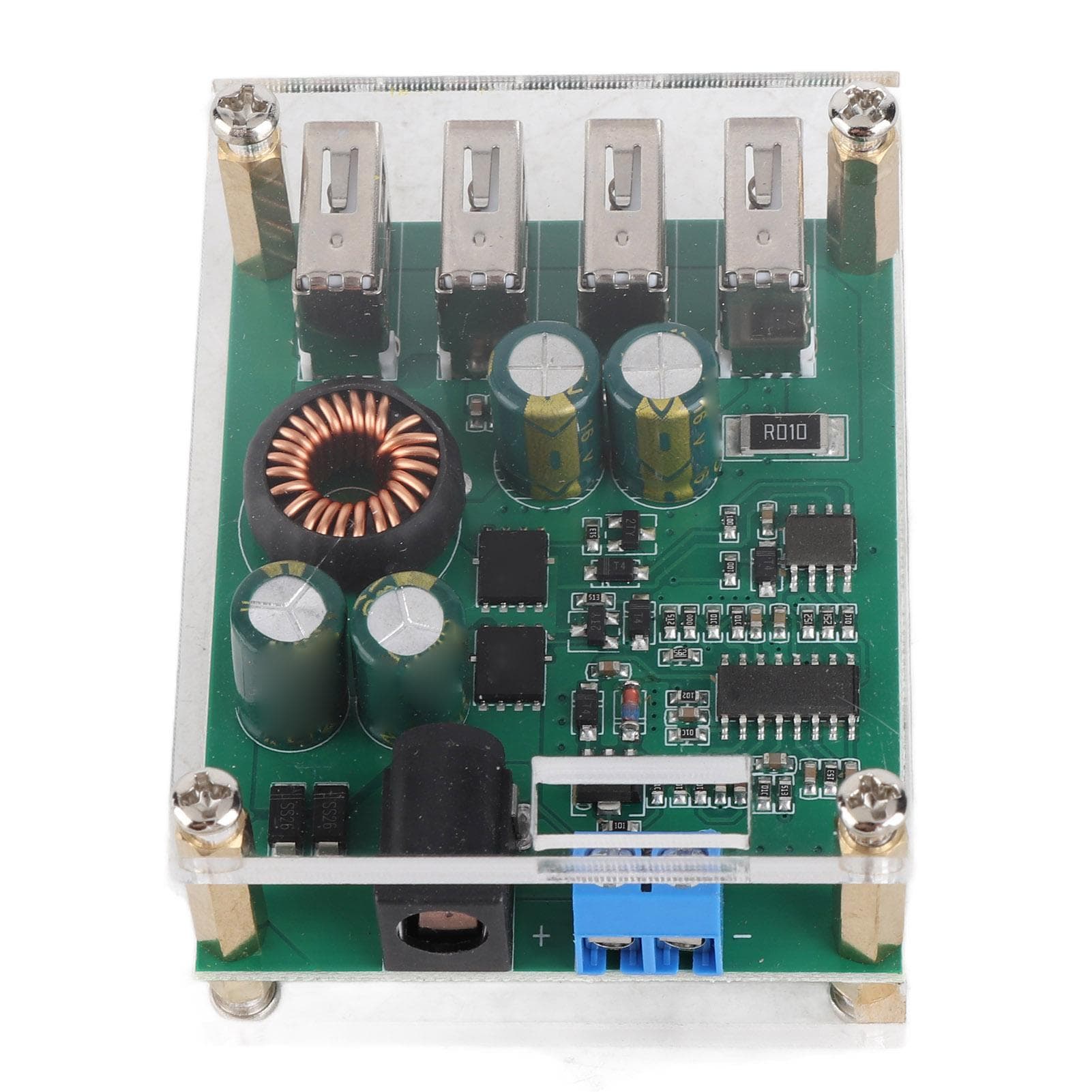 DC?DC 7?60V to 5V 5A 4USB Output Step Down Converter Step Down Power Supply Case