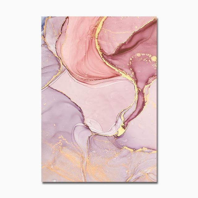 Pink Purple Marble Abstract Wall Art Pictures Posters Canvas Paintings for Living Room Teen's Bedroom Decorations Home Decor 30*40cm