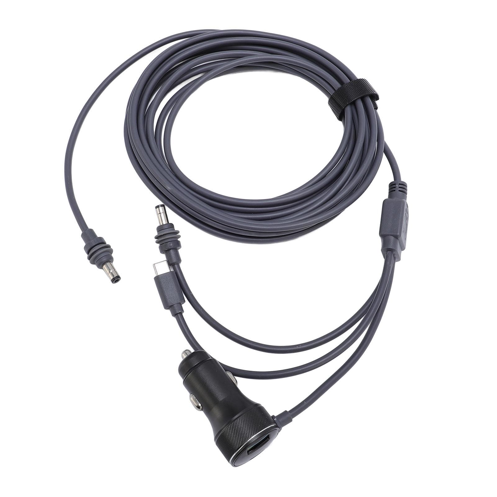 3 in 1 DC Power Cable 1224V Input Digital Display Car Charger USB C DC Power Cord for Mini Dish