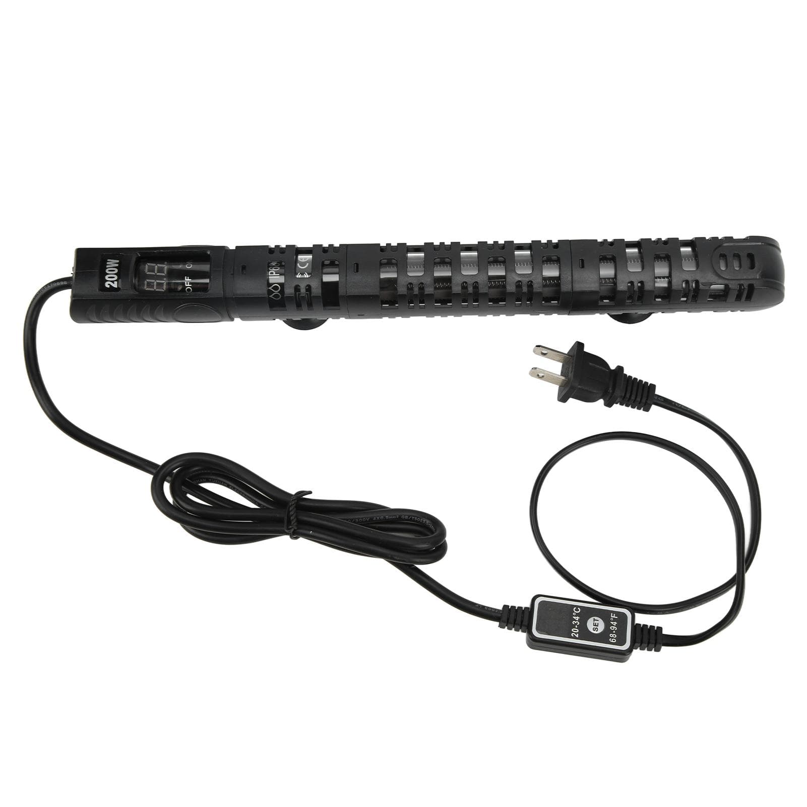 Fish Tank Heating Rod Intelligent LED Temperature Display 200W Aquarium Heater with Suction Cups ?